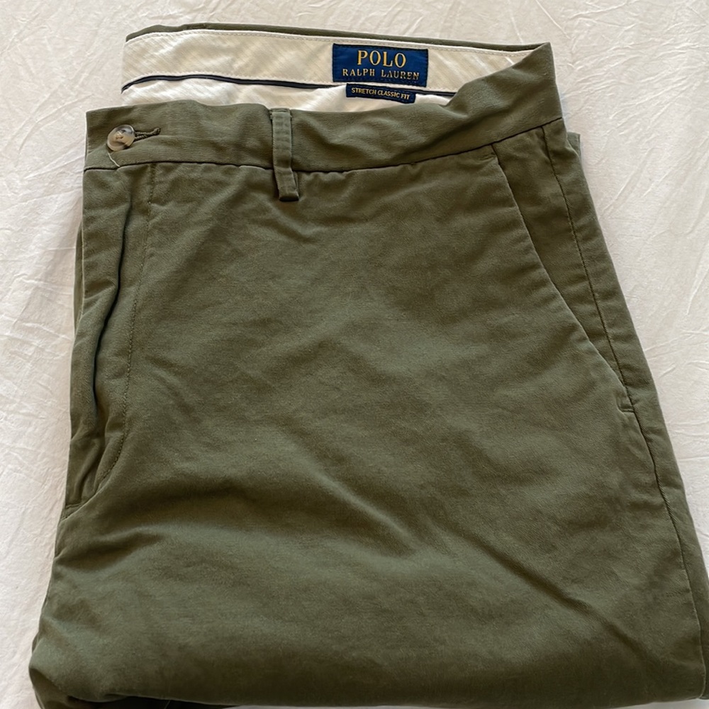 Men's Straight- classic Fit Stretch Chino Pants